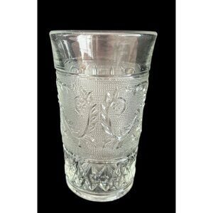 VTG Tumbler DUNCAN & MILLER Sandwich Glass Clear 12 oz 3"D x 5"H